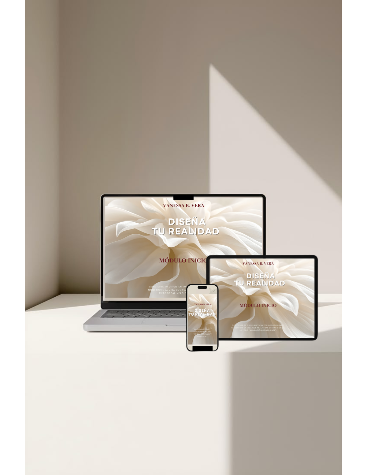 Diseña Tu Realidad — vista en laptop, tablet y móvil