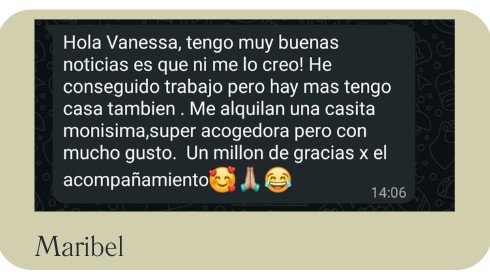 Testimonio de Maribel